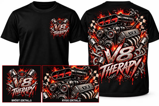 Garagegåvan – V8 Therapy T-Shirt