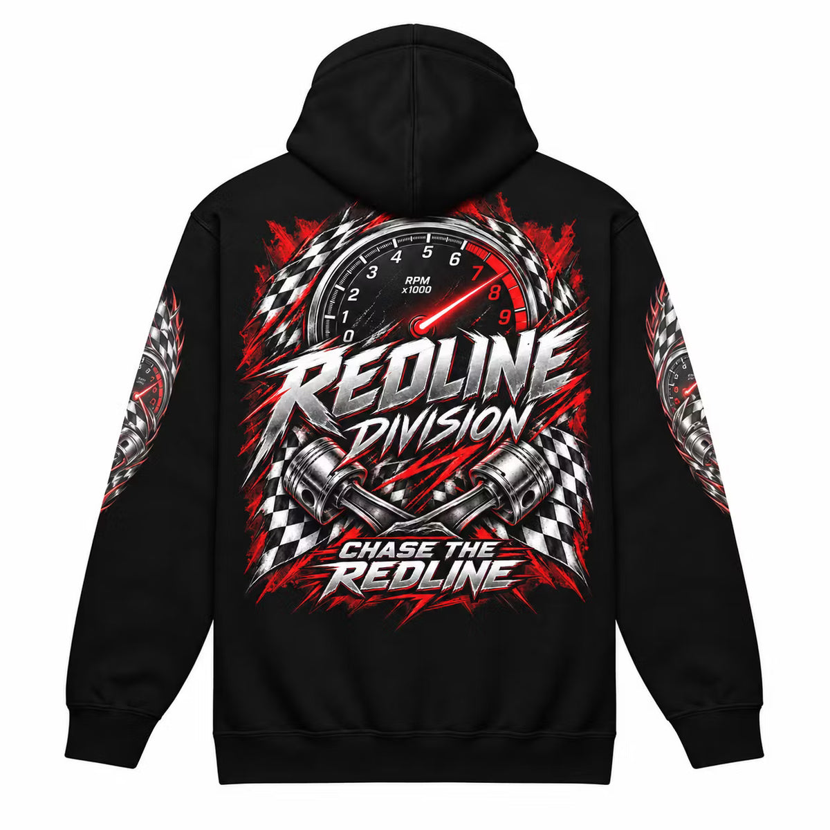 Redline Division Zip Hoodie – Chase the Redline