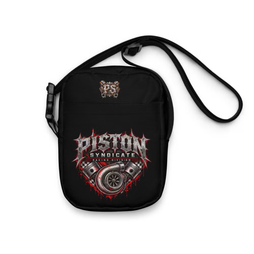 Piston Syndicate – Liten axelväska med rå garageattityd