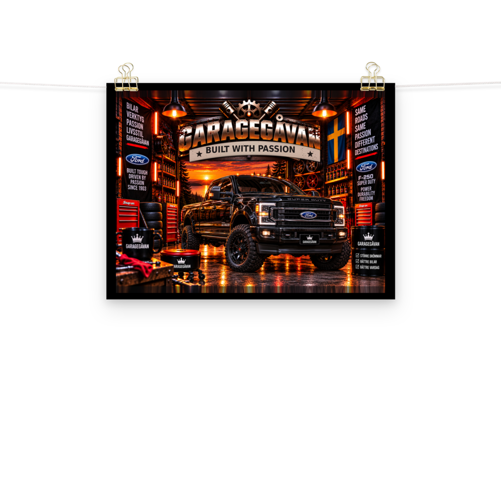 Black Thunder – Pickup-poster | Garagegåvan