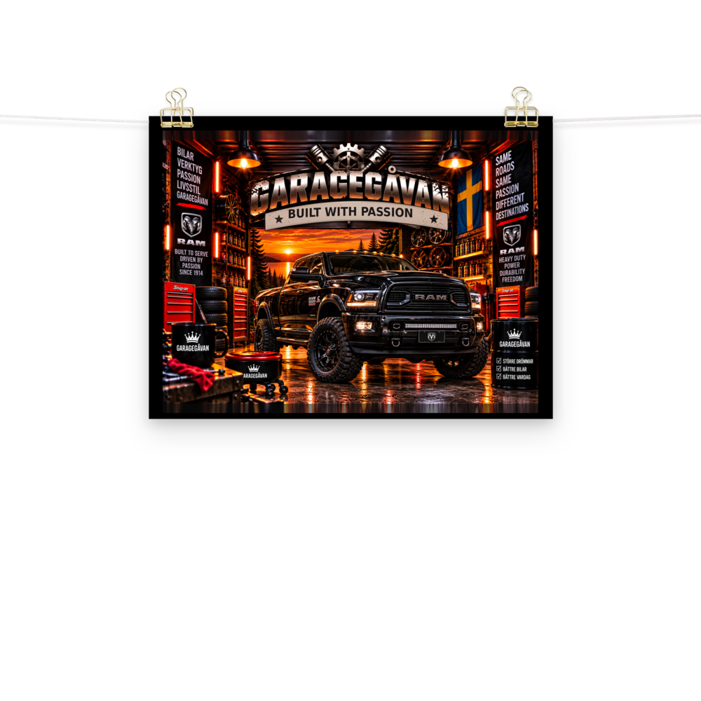 Dark Horse – Pickup-poster | Garagegåvan