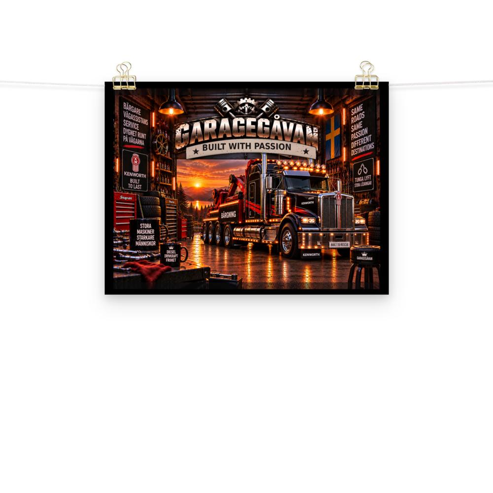 Black Hauler – Lastbilsposter | Garagegåvan