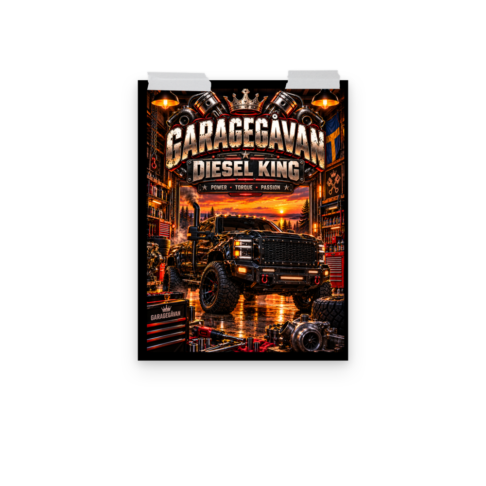 Diesel King – Lastbilsposter | Garagegåvan