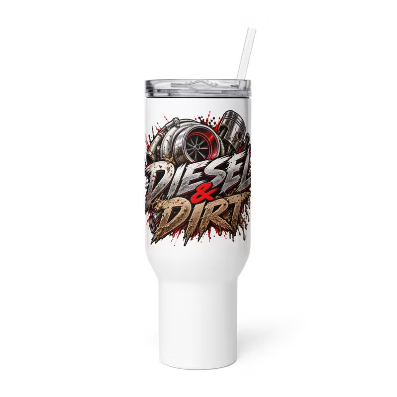 Garagegåvan – Diesel & Dirt Travelmugg