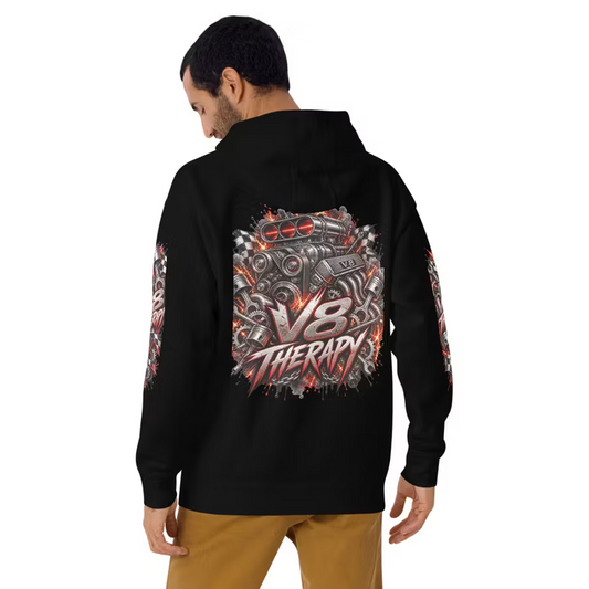 Garagegåvan – V8 Therapy Premium Hoodie