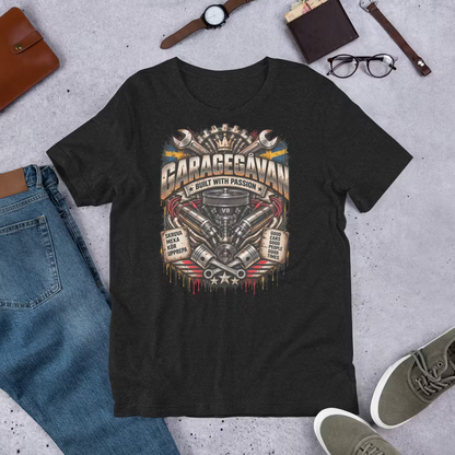Garagegåvan – V8 Built With Passion T-shirt