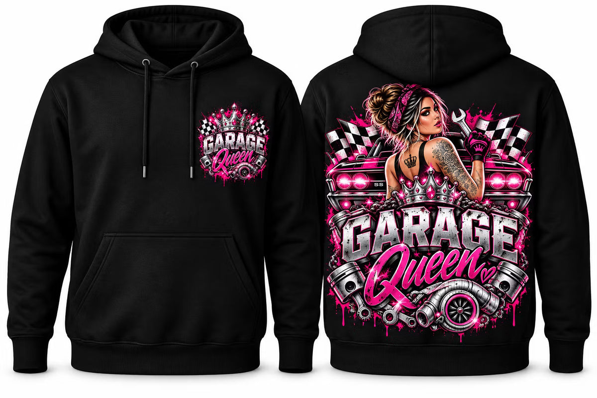 Garage Queen Hoodie pin up