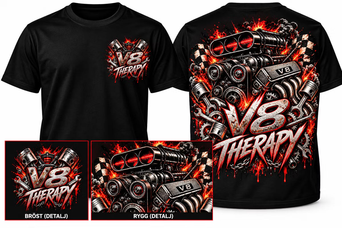 Garagegåvan – V8 Therapy T-Shirt