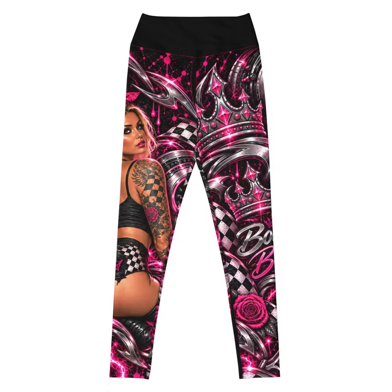Boosted Beauty Racing Leggings – Premium Garage Edition