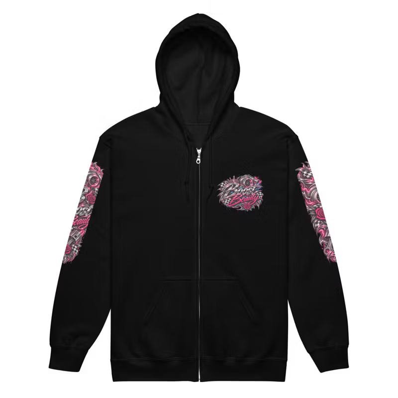 Boosted Beauty Zip Hoodie – Racing Edition