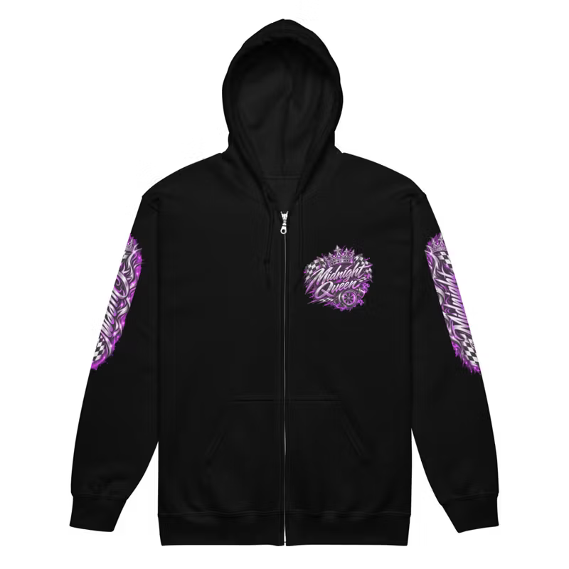 Midnight Queen Zip Hoodie – After Hours Edition