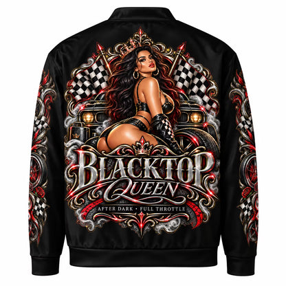 Blacktop Queen Bomber Jacket – Dark Luxury Edition