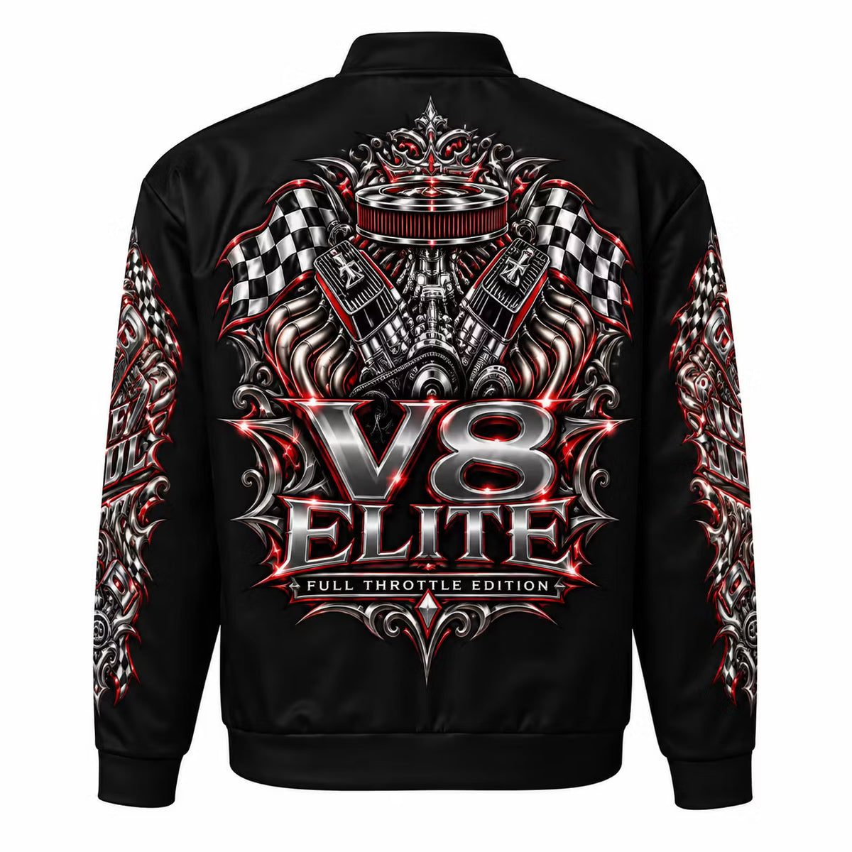 V8 Elite Bomber Jacket – Full Throttle Edition