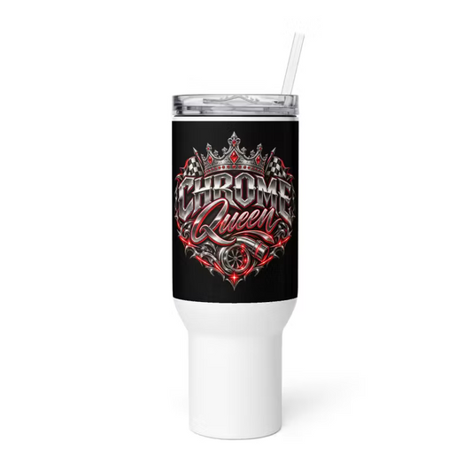 Termosmugg med handtag – Chrome Queen