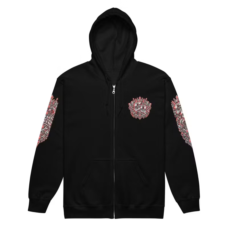 Garage Queen Red Edition – Premium Zip Hoodie