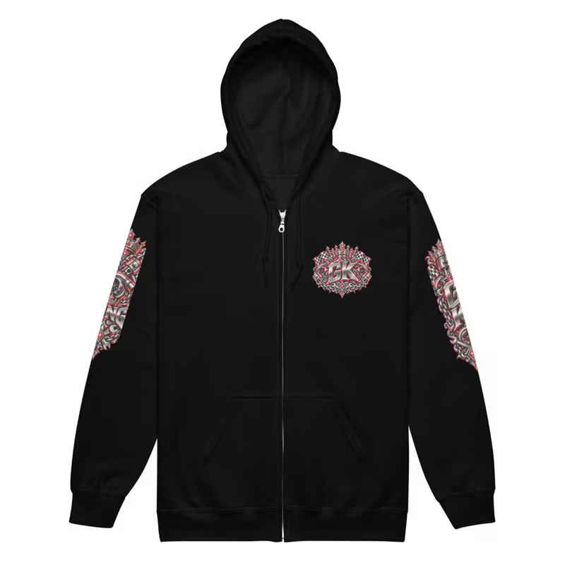 Garage King Red Edition – Premium Zip Hoodie