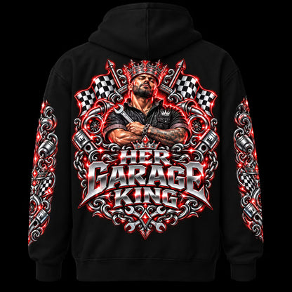 Garage King Red Edition – Premium Zip Hoodie