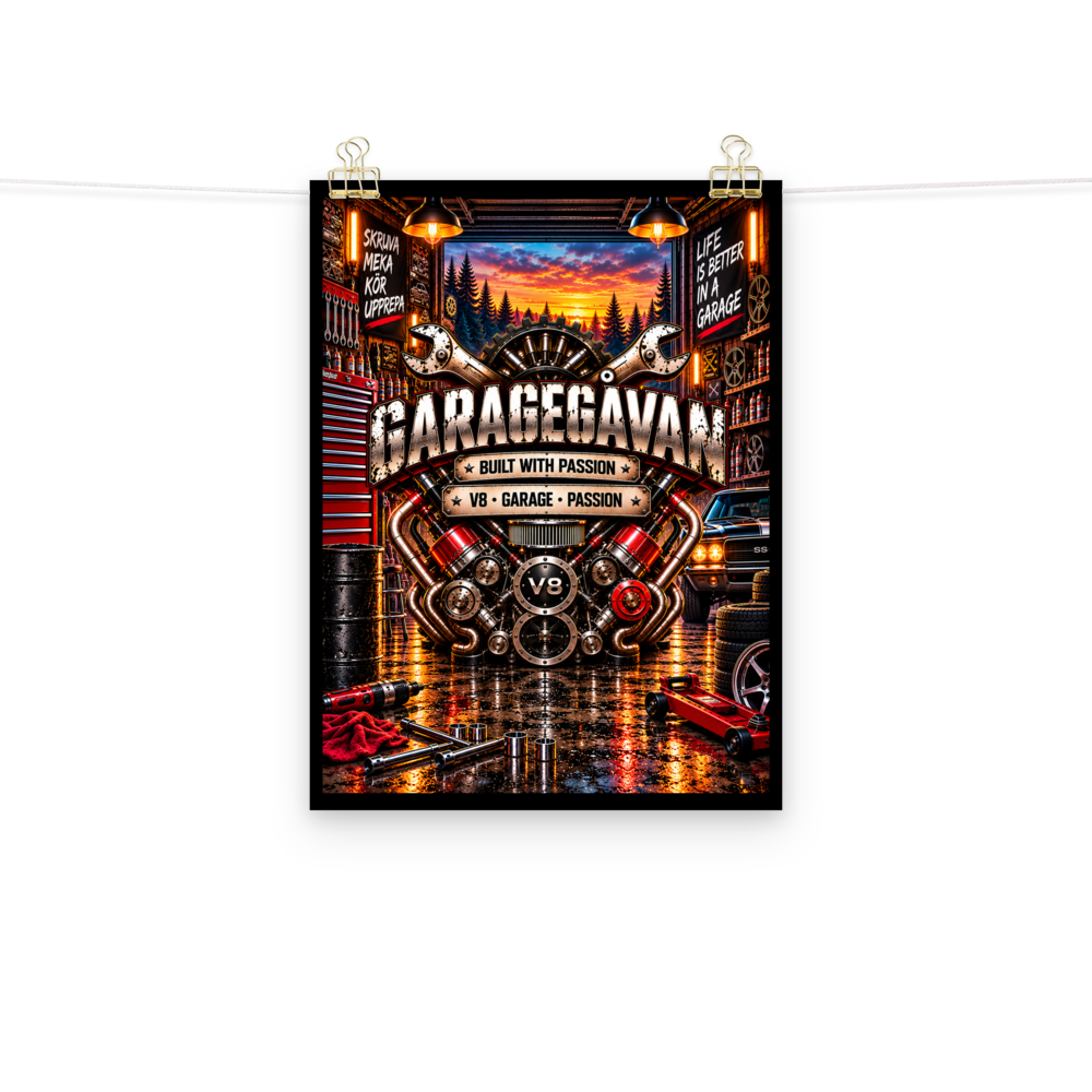 V8 Brotherhood – Garageposter | Garagegåvan